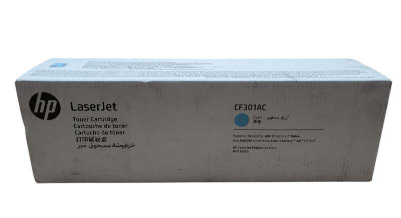 New - HP LaserJet 827A Cyan Toner CF301AC For Flow MFP M880