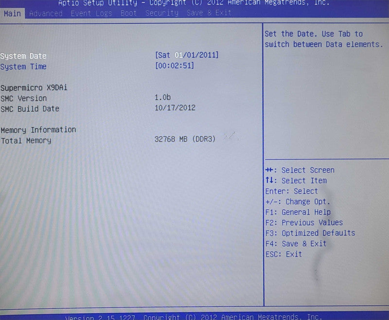 Super Micro X9DAi Motherboard 2x Xeon E5-2620 0 32GB DDR3