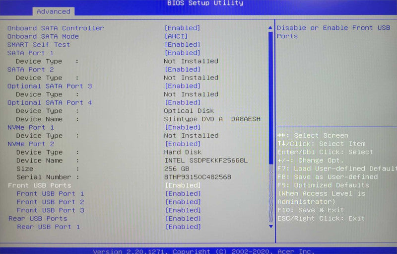 Acer Veriton N4660G i5-9400 2.90GHz 16GB RAM, 256GB SSD Micro Desktop PC _