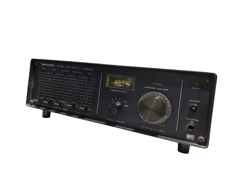 Vintage Realistic MPA-80 Watt Solid State P.A. Amplifier Model: 32-2026 =