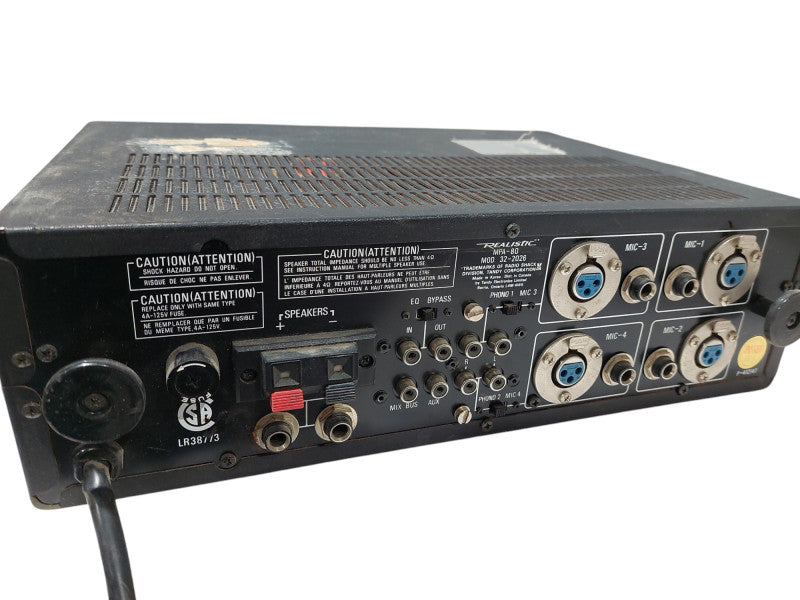 Vintage Realistic MPA-80 Watt Solid State P.A. Amplifier Model: 32-2026 =