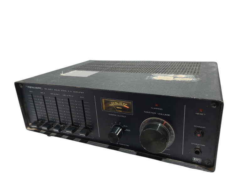 Vintage Realistic MPA-80 Watt Solid State P.A. Amplifier Model: 32-2026 =