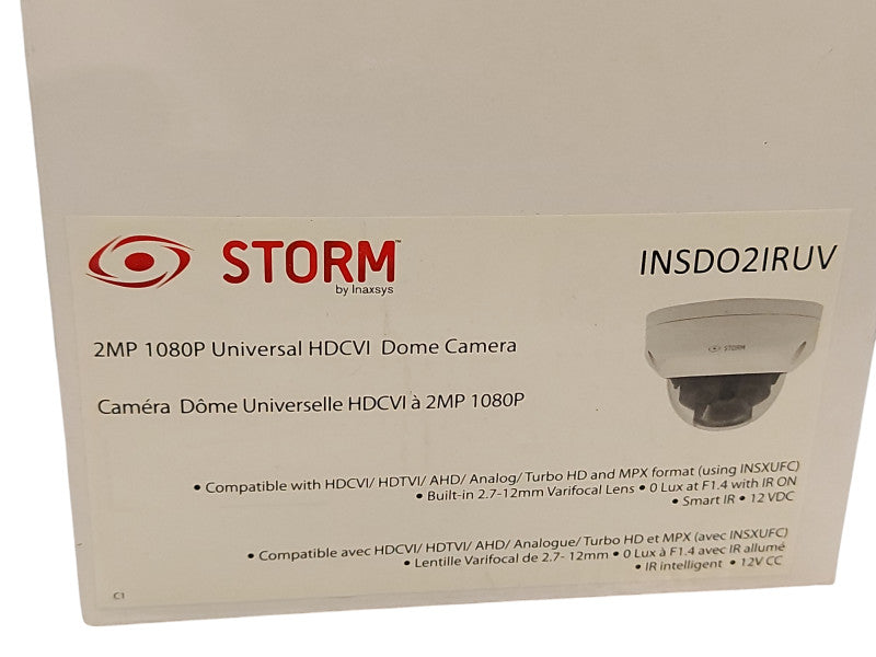 Storm by Inaxis INSDO2IR7V 2MP Universal HDCVI Dome Camera