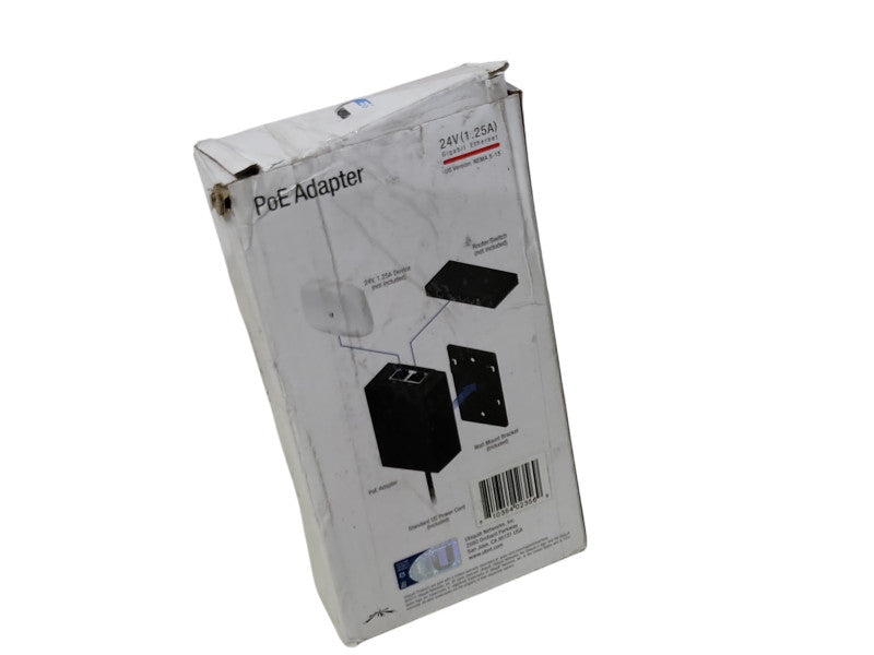 Open-Box Unifi PoE Adapter 24V 1.25Amp gigabit ethernet Q_