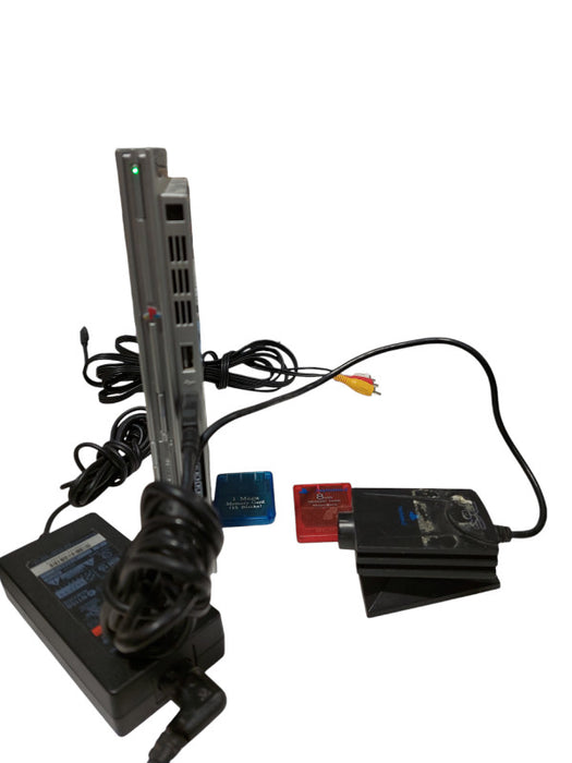 Sony Playstation 2 Slim Silver Bundle , No Controllers =