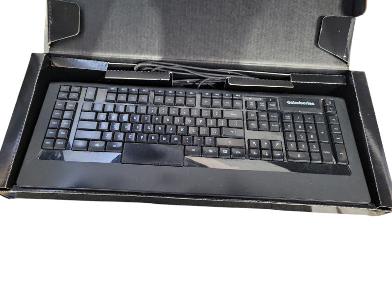 Steelseries Apex 64145 Gaming Keyboard RGB Backlit Macro Media Keys !