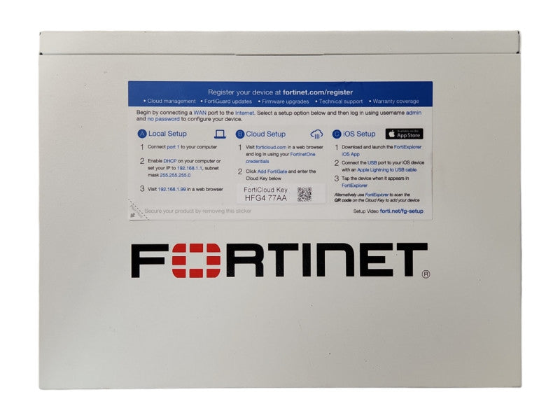 Fortinet Fortigate 40F FG-40F Firewall Security Appliance, Factory Reset
