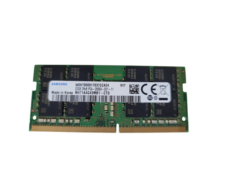 Samsung 2Rx8 PC4 2666V 32GB SODIMM Laptop Ram  Qβ