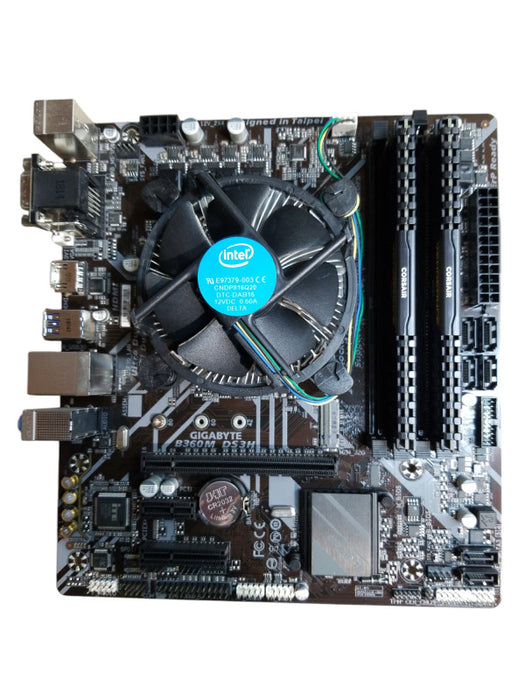 MotherBoard GIGABYTE B360M, Intel i7-8700 CPU 3.20GHz, 16GB RAM