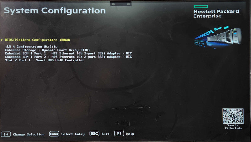 HP DL20 Gen9 1U 4x2.5", Xeon E3-1240 v6 3.70GHz, 16GB RAM, H240 & B140i
