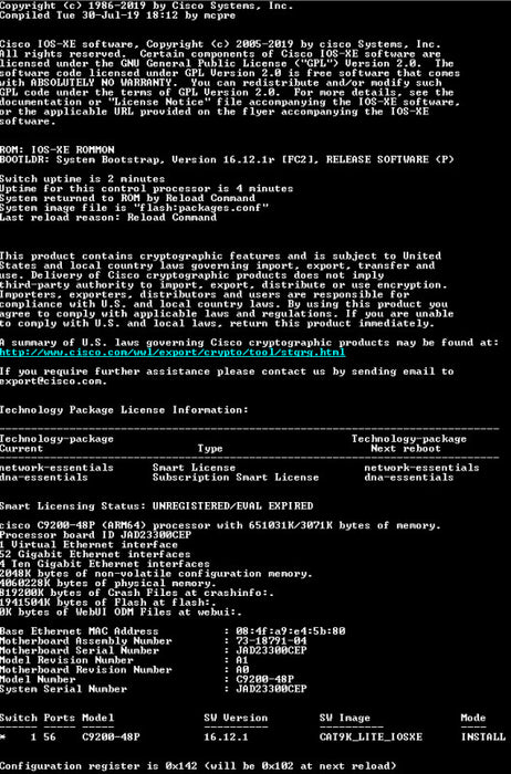 Cisco Catalyst 9200 48 PoE+ C9200-48P-E V01 Managed Layer 3 Switch !