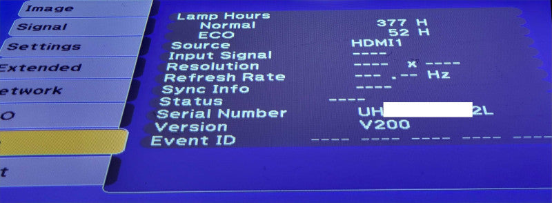 Epson Brightlink 595Wi Ultra-Short-Throw Projector 377 Hours, No Remote _