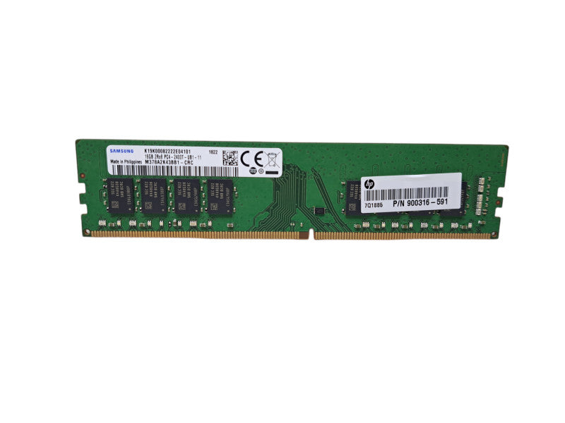Samsung 16GB 2Rx8 PC4-2400T-UB1-11 | DDR4 Desktop Memory Q