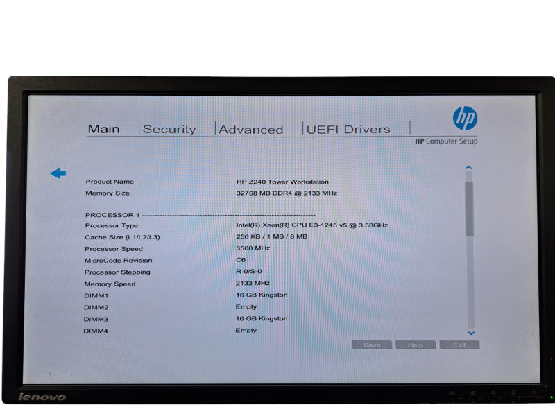 HP Z240 Workstation | Xeon E3-1245 v5 @3.50GHz, 32GB DDR4, No HDD's