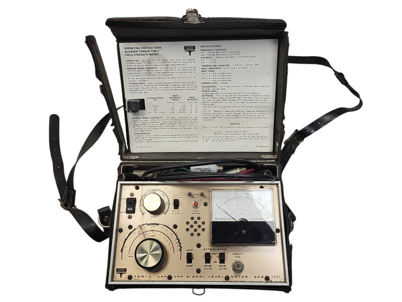 Vintage Blonder Tongue FSM-3 Field Strength Meter READ $