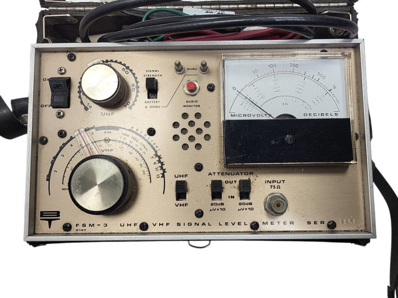 Vintage Blonder Tongue FSM-3 Field Strength Meter READ $