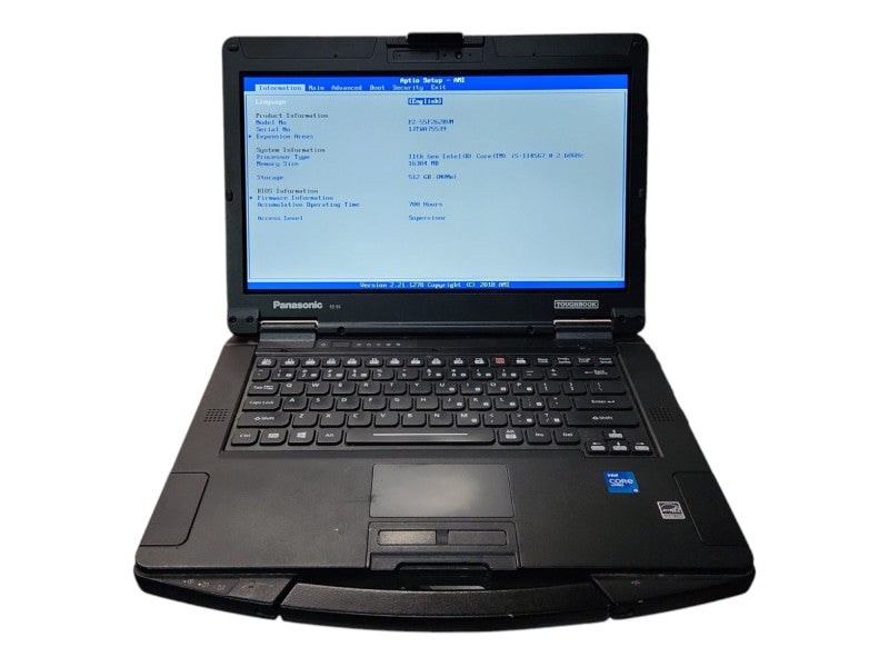 Panasonic Toughbook FZ-55 Touch i5-1145G7 16GB RAM 512GB, 700Hrs Q Lap200