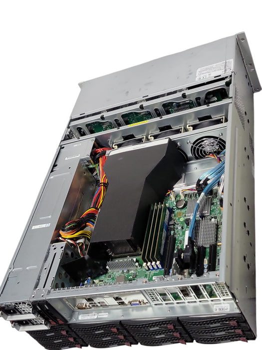Supermicro 847-12 4U X11SPH-nCTF, 1x Xeon Silver 4114 64GB DDR4, 40TB HDDs _