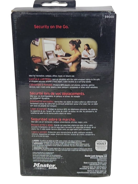 New MasterLock Safe Space lock Security on the Go 5900D _