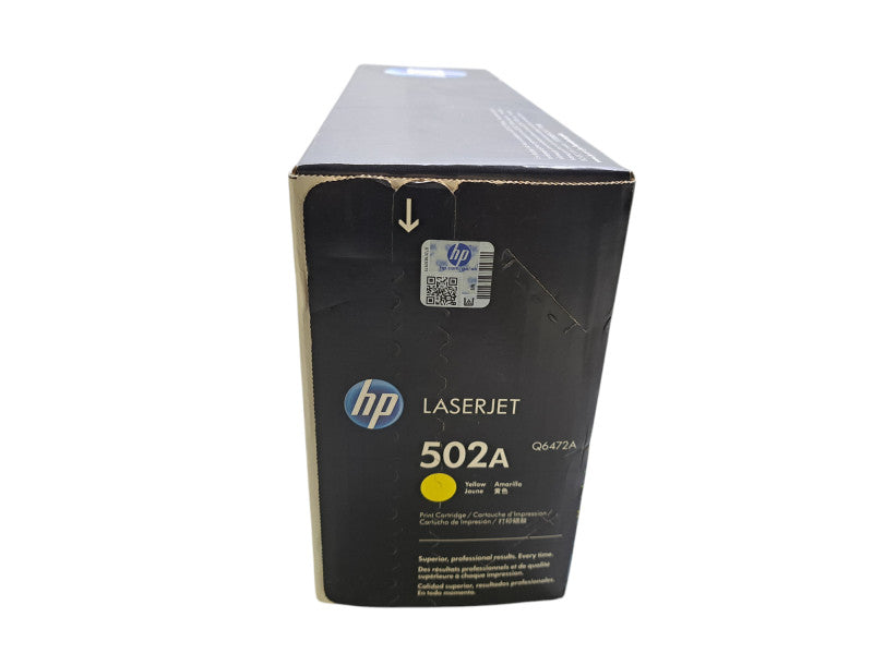 HP 502A (Q6472A) Yellow Original LaserJet Toner Cartridge
