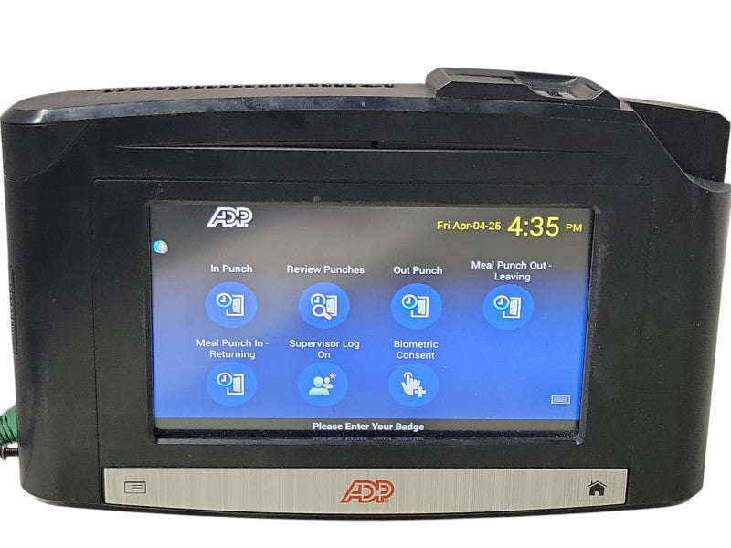 ADP Kronos 9100 8609100-458 InTouch Time Clock, READ _