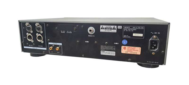 Sony PCM-2300 Digital Audio Tape (DAT) Recorder