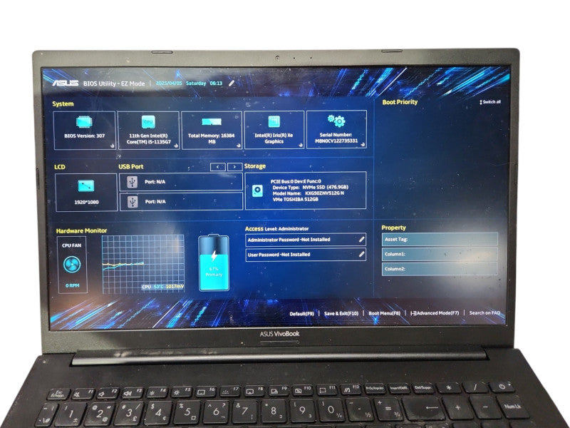 ASUS VivoBook K513E, i5-1135G7 2.4GHz, 16GB DDR4, 512GB NVMe, READ  Lap200