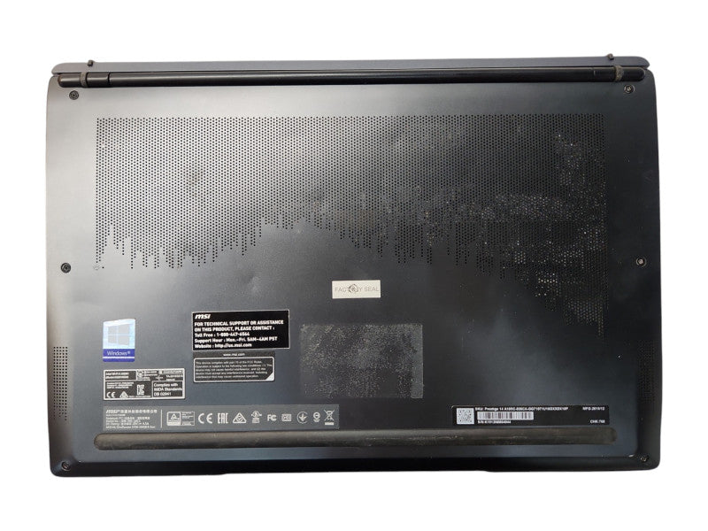 MSI Prestige 14, i7-10710U, 16GB DDR3, GTX 1650 4GB, 360GB NVMe, No PWR  Lap200