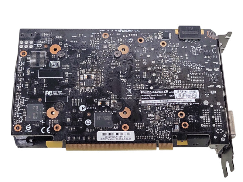 EVGA 02G-P4-2962-KR Nvidia GeForce GTX 960 2G GDDR5 HDMI DP DVI-I GPU _