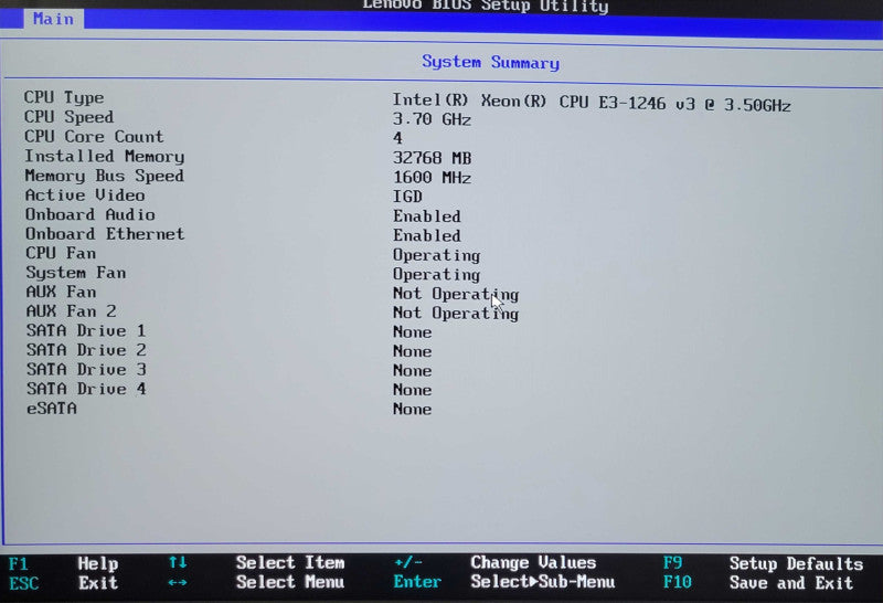 Lenovo ThinkStation P300, Xeon E3-1246v3 3.5GHz, 32GB RAM, 2x HDD Trays _