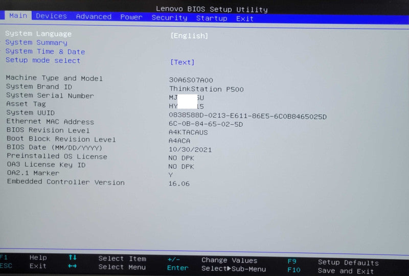 Lenovo ThinkStation P500 Intel Xeon E5-1650 v3 24GB RAM Quadro K2200, READ _