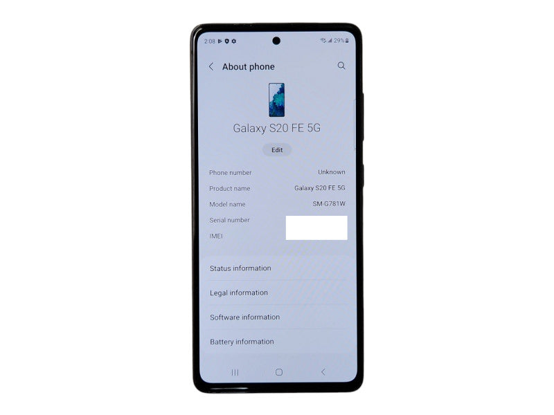 Samsung Galaxy S20 FE 5G - 128GB - Navy Blue [SM-G781W], READ