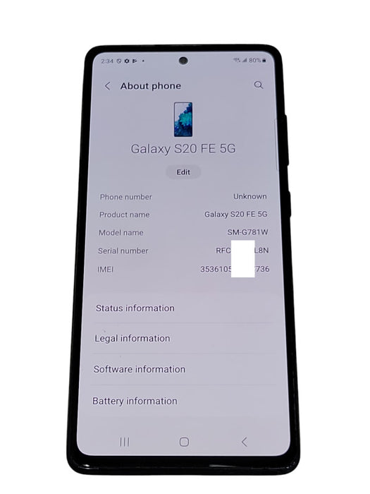 Samsung Galaxy S20 FE 5G - 128GB - [SM-G781W] _