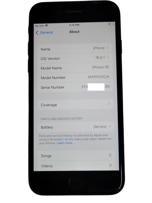 Apple iPhone SE - 64GB - Black _