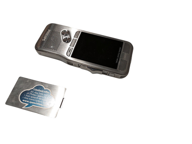 Phillips DSS 3D Mic Digital Pocket Memo with Dock , No Adaptor   =