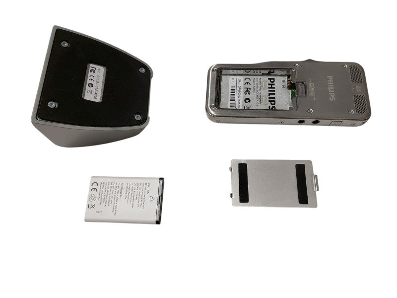 Phillips DSS 3D Mic Digital Pocket Memo with Dock , No Adaptor   =