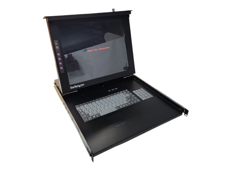 StarTech DuraView 1U 17" LCD Monitor Rackmount KVM Console KSR-117XX