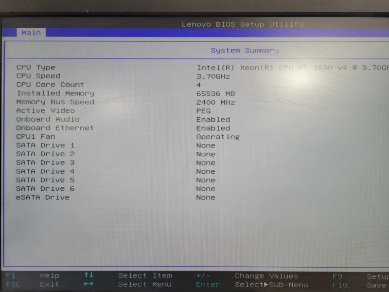 LENOVO ThinkStation P410 Xeon E5-1630 v4 3.60GHz 4C, 64GB DDR4 QUADRO M2000 !