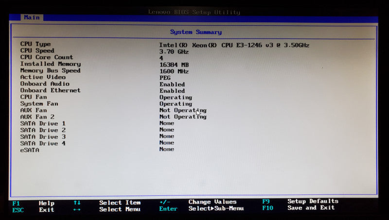 Lenovo ThinkStation P300 Xeon E3-1246 v3 16GB RAM K1200 - No HDD