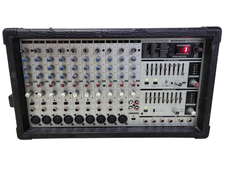 Behringer Euro Power PMX2000 Stereo Line Mixer, READ _