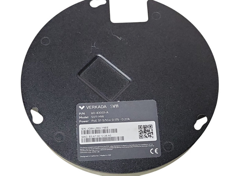 Verkada SV 11 Environmental Sensor Model SV11-HW, READ _