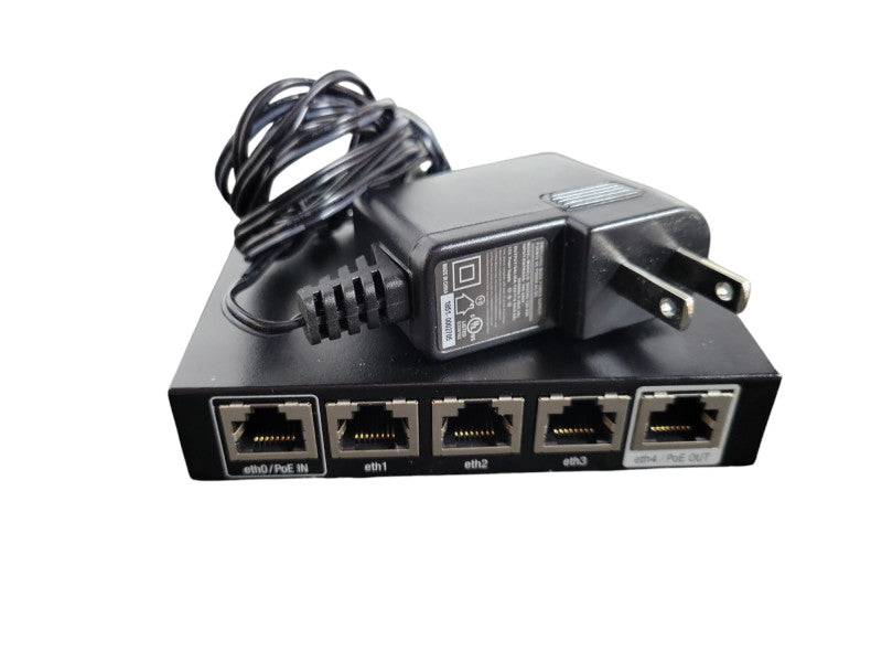 Ubiquiti Networks ER-X EdgeRouter X 5-Port Gigabit Wired Router w/ Power Ad !