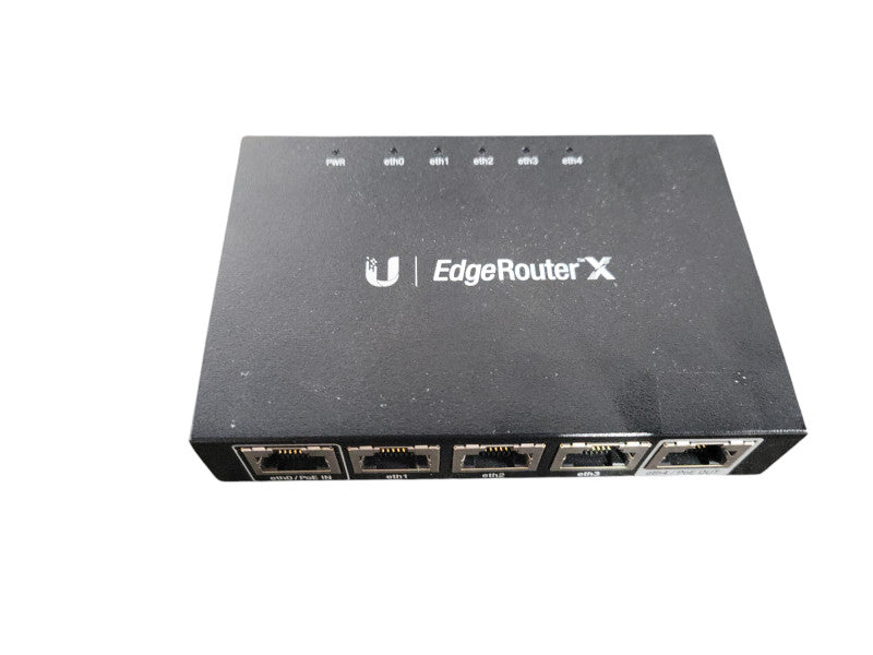 Ubiquiti Networks ER-X EdgeRouter X 5-Port Gigabit Wired Router w/ Power Ad !