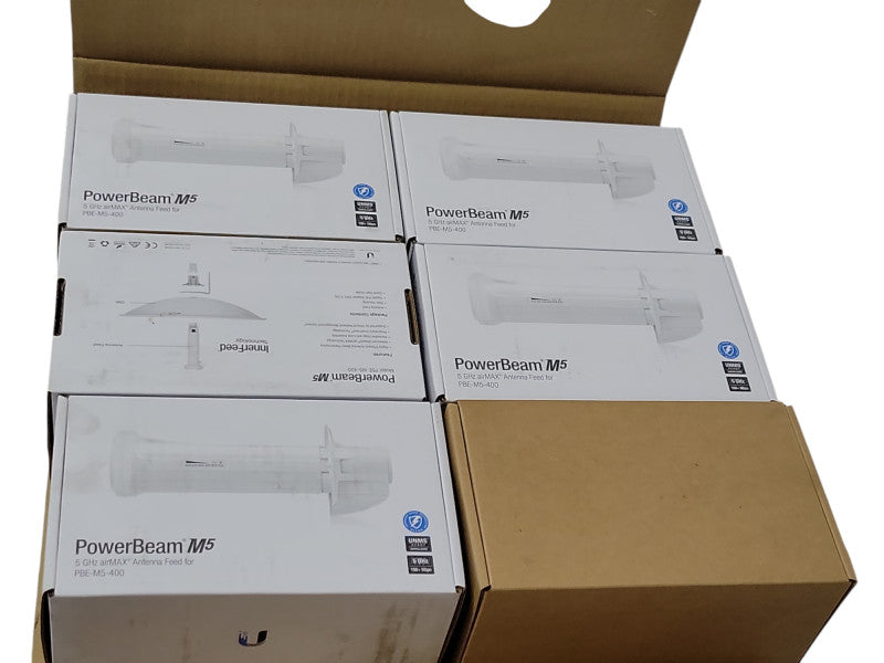 5 Pieces Open Box Ubiquiti PBE-M5-400 Powerbeam M5 5ghz 25dbi  _