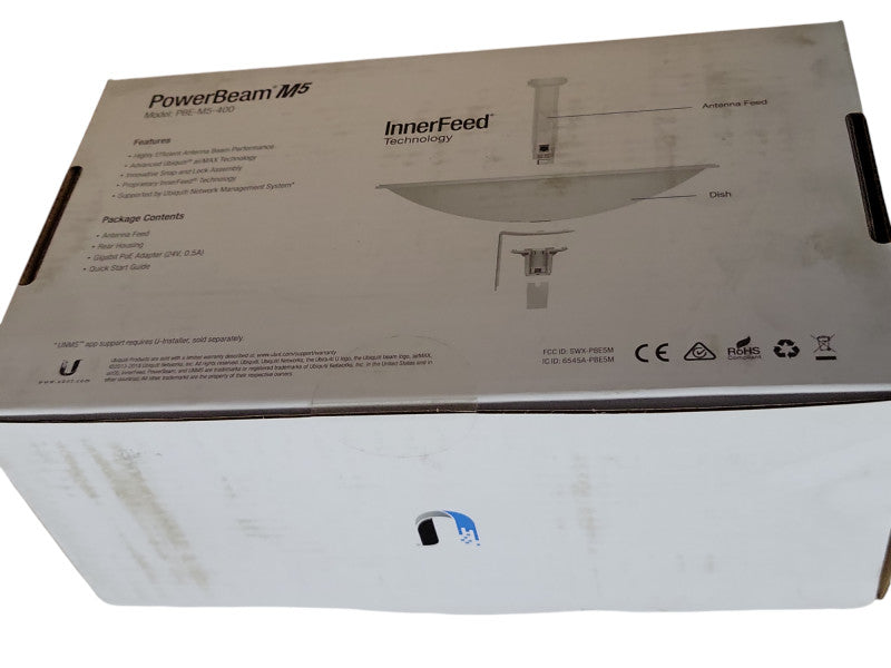 5 Pieces Open Box Ubiquiti PBE-M5-400 Powerbeam M5 5ghz 25dbi  _