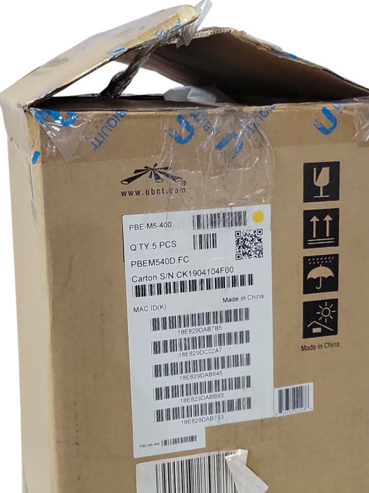 5 Pieces Open Box Ubiquiti PBE-M5-400 Powerbeam M5 5ghz 25dbi  _