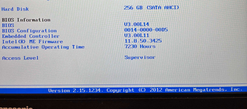 Panasonic ToughBook CF-54 TOUCH i5-7300U@2.6GHz 16GB RAM 256GB SSD 7230Hrs.