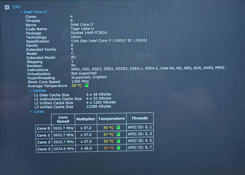 Lenovo ThinkPad X1 Titanium Gen 1 TOUCH i7-1180G7 16GB RAM 256GB SSD READ  Lap200
