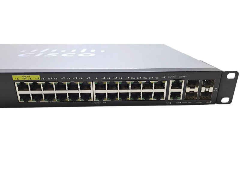 Cisco SG350-28MP-K9 V03 | 28-Port Gigabit PoE Managed Switch | 4x SFP