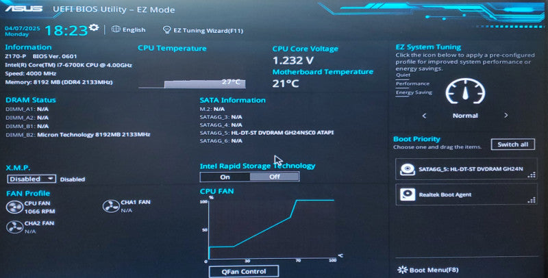 Desktop Custom Core I7-6700K CPU@4.00GHz -8GB RAM DDR4 - NO HDD